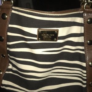 Brown (zebra print) Michael Korda purse